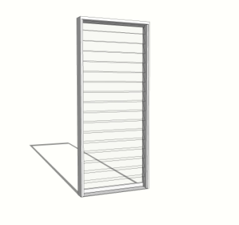 现代百叶窗su模型