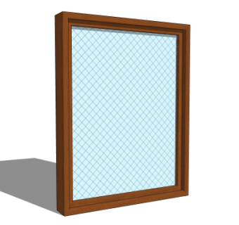 现代窗户su模型