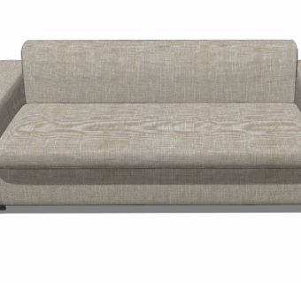 现代布艺双人沙发su模型