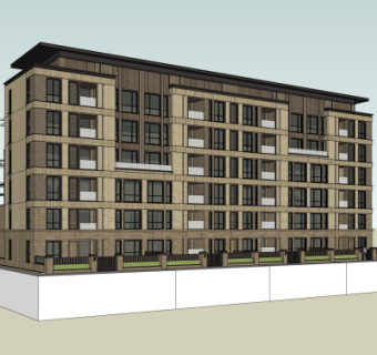 欧式住宅小区su模型