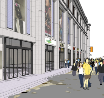 现代商业街局部su模型