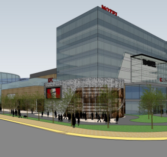 现代沿街商业建筑su模型