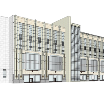 现代办公楼su模型