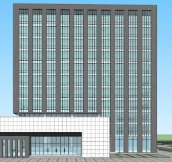 现代高层办公楼su模型