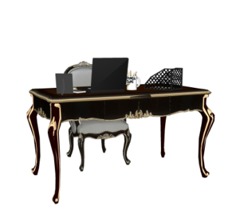 欧式书桌椅su模型