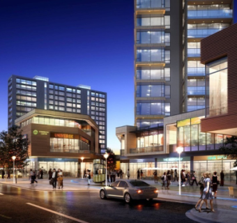 现代商业街su模型