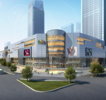 现代商业广场su模型