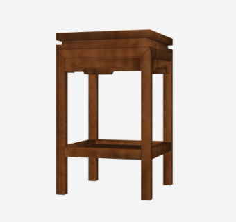 中式角几su模型