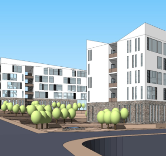 现代山地学校su模型