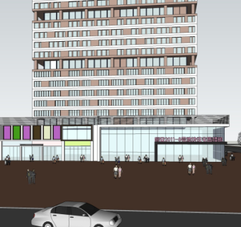 现代售楼处su模型