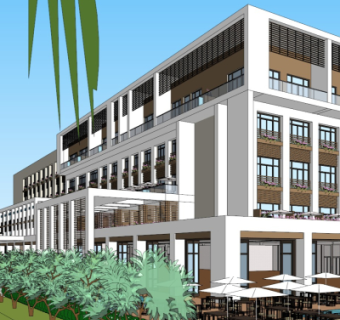 现代酒店su模型