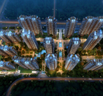 现代商业小区规划su模型