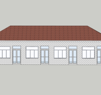 中式房屋建筑su模型