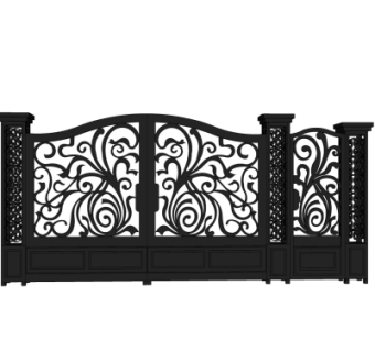 欧式铁艺大门su模型