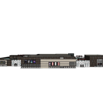 现代南京万达广场su模型