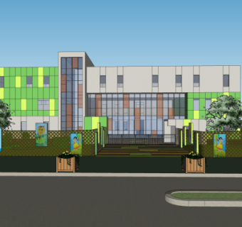 现代幼儿园su模型