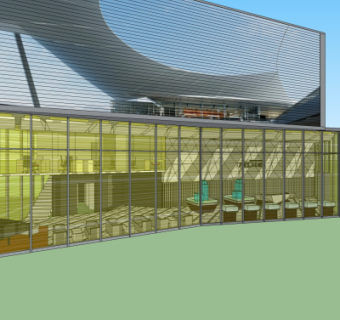 现代售楼处su模型