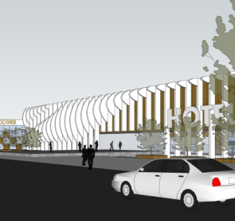 现代酒店su模型