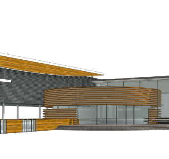 现代酒店su模型