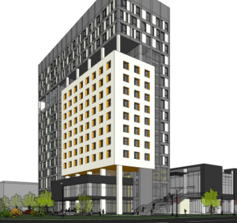 现代办公楼su模型