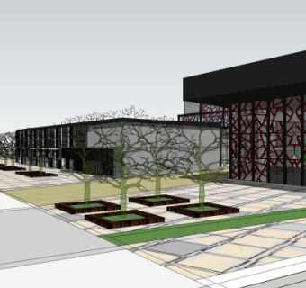 中式沿街商业建筑su模型