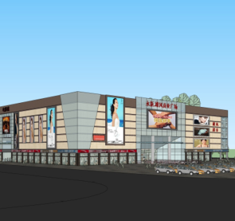 现代商业建筑su模型