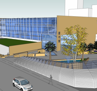 现代图书馆su模型