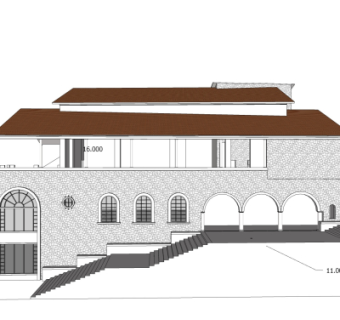 欧式商业街su模型