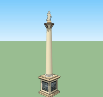 欧式小品su模型