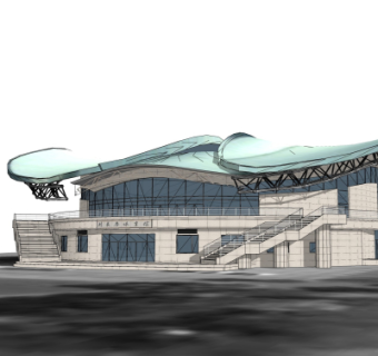 现代体育馆su模型