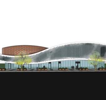 现代办公楼su模型