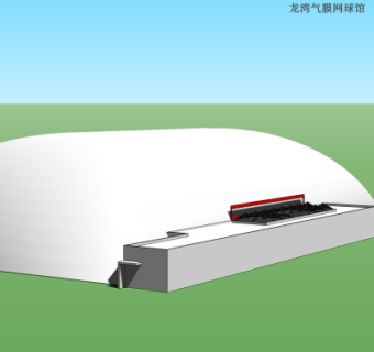 现代网球馆su模型