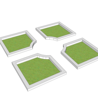 现代树池免费su模型