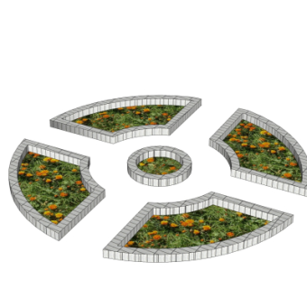 现代树池免费su模型