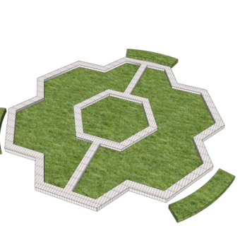 现代树池免费su模型