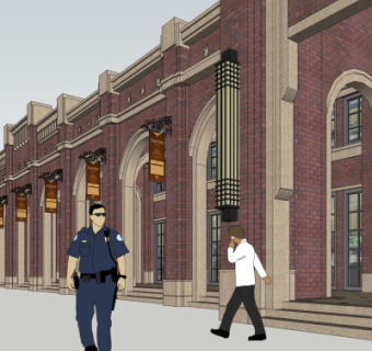 欧式沿街商业建筑su模型