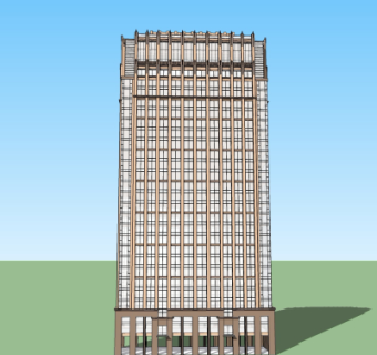 新古典酒店su模型