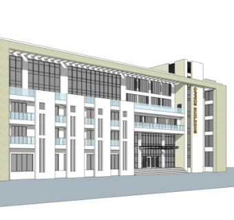 现代酒店su模型