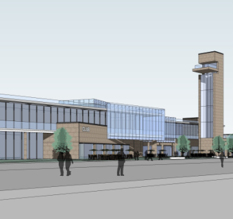 现代办公楼su模型