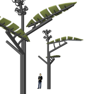 现代路灯su模型