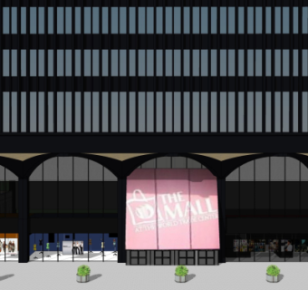 现代商场外观su模型