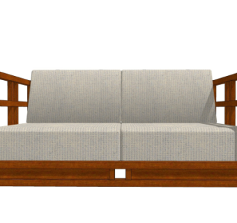 现代布艺单椅su模型