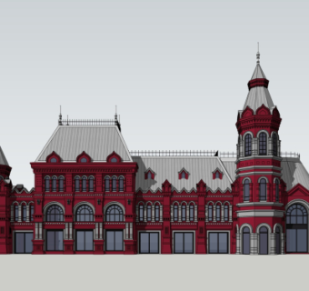 欧式酒店su模型