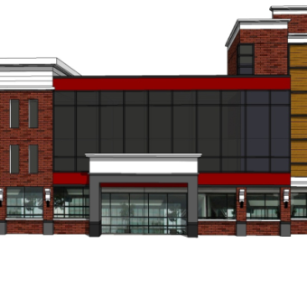 现代工商局外观su模型