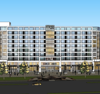 现代公寓su模型