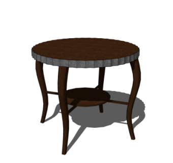 欧式圆几su模型