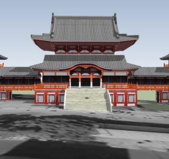 中式古建民房su模型