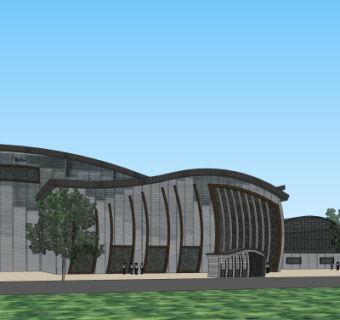 现代酒店su模型