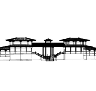 中式古建亭免费su模型