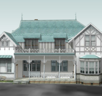 中式古建民房su模型